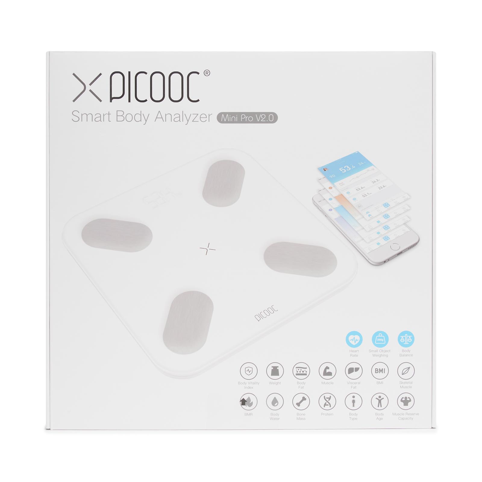 Купить Умные весы Picooc Mini Pro V2 (Bluetooth, 29х29 см) недорого в ...